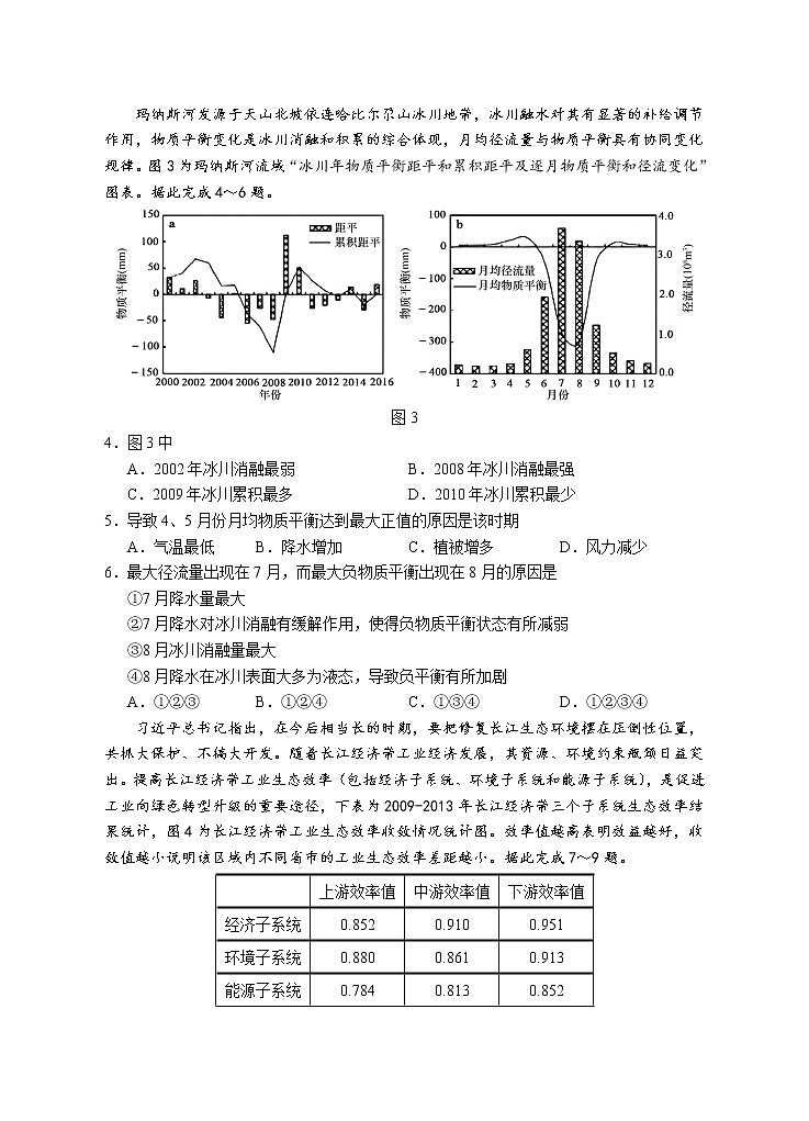 2023回族自治区银川一中高三下学期第一次模拟考试文综试卷含答案02