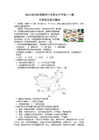 吉林省通化市梅河口市第五中学2022-2023学年高三文综下学期三模试题（Word版附答案）