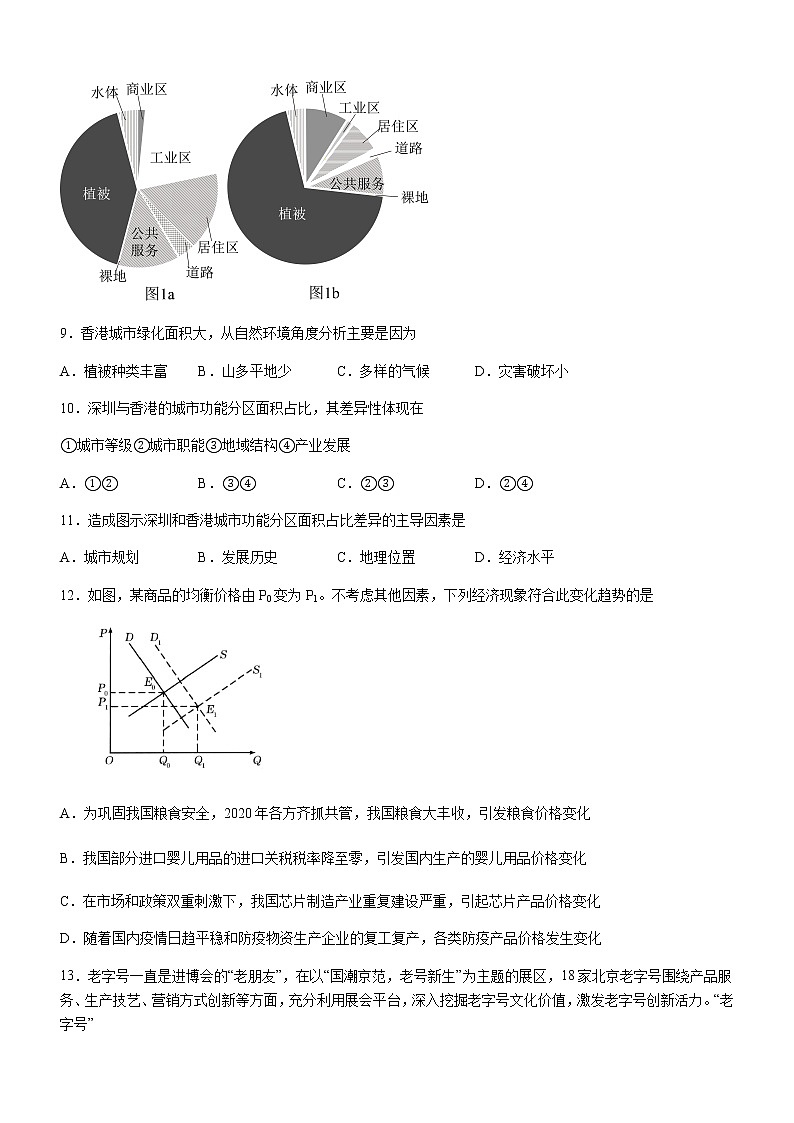 2023届四川省泸县第一中学高三下学期三诊模拟文综试题含答案03