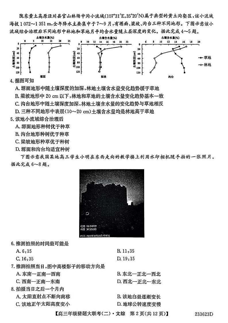 河南省TOP二十名校2023届高三下学期猜题大联考（二）+文综+PDF版含答案02