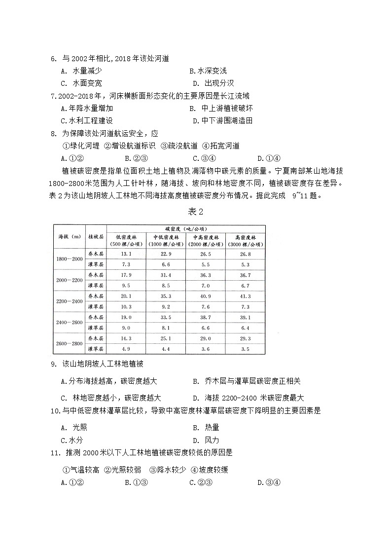 四川省成都市2024届高三下学期二诊考试文综试卷（Word版含答案）03