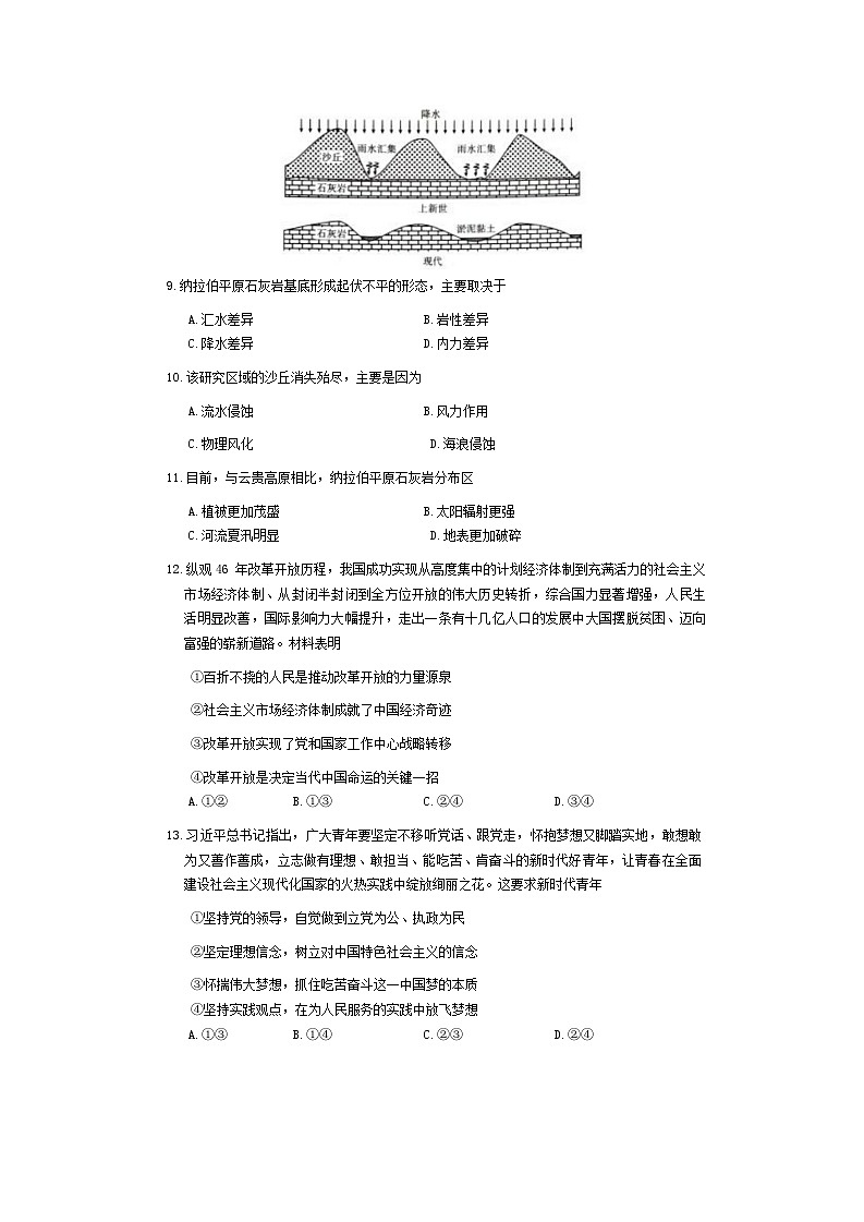 2024届高三年级第二次模拟考试文综试卷第3页