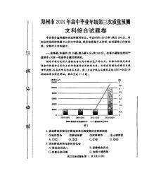 河南省郑州市2024届高三下学期三模文综试题（PDF版附答案）