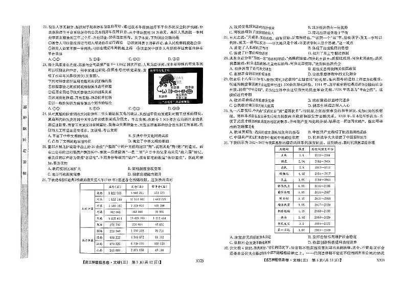 扫描件_文科综合第3页
