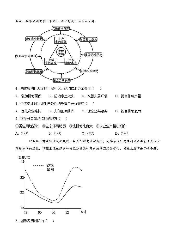 四川省棠湖中学2021届高三上学期开学考试 文科综合（word版含答案）02