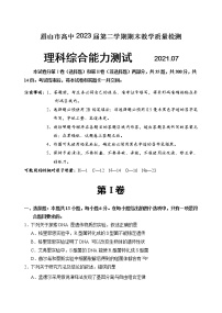 2020-2021学年四川省眉山市高一下学期期末教学质量检测理科综合试题