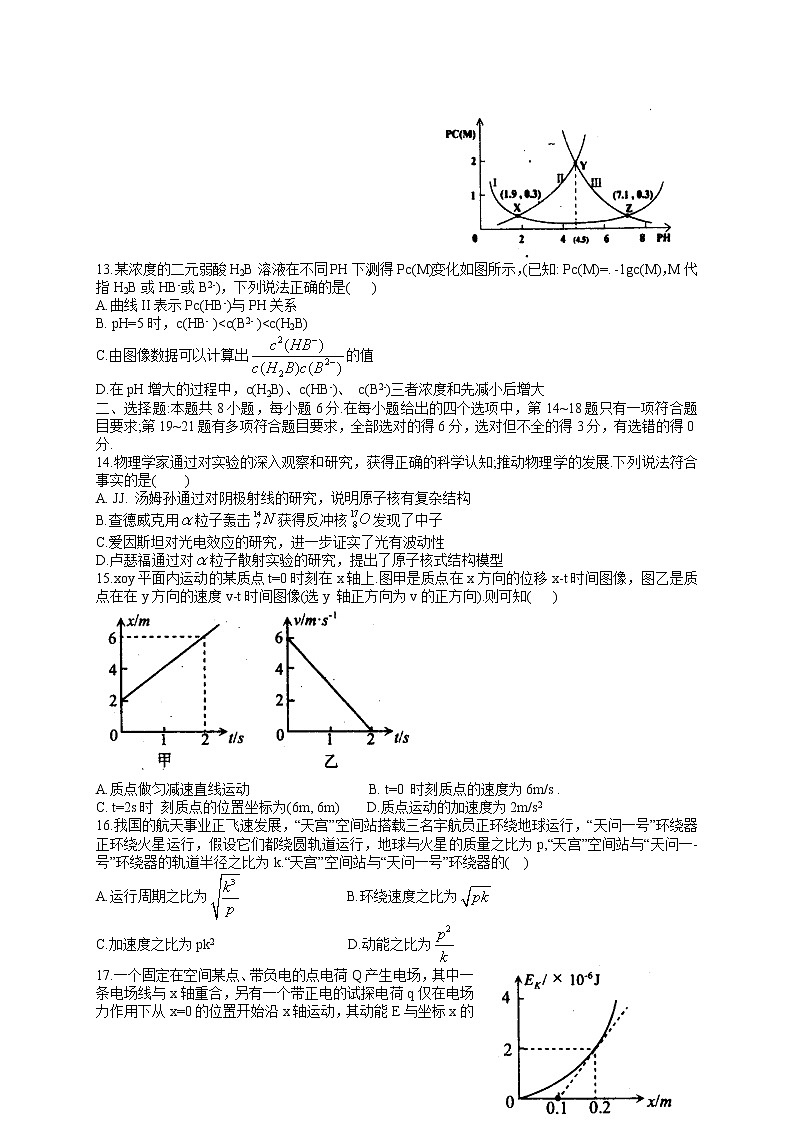 四川省巴中市2022届高三上学期零诊考试 理科综合卷+答案03