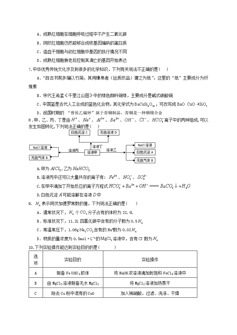 西藏拉萨中学2022届高三上学期第二次月考理综试题 含答案第3页