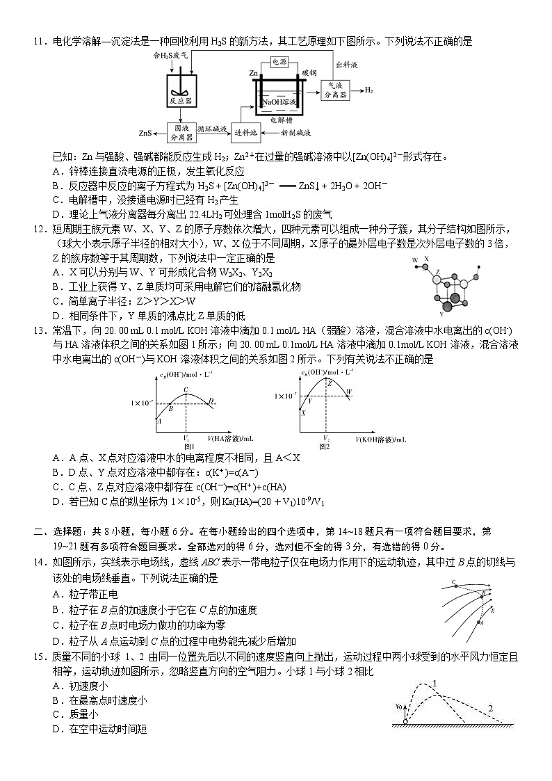 成都石室中学高2021届高三一诊模拟考试理综试题第3页