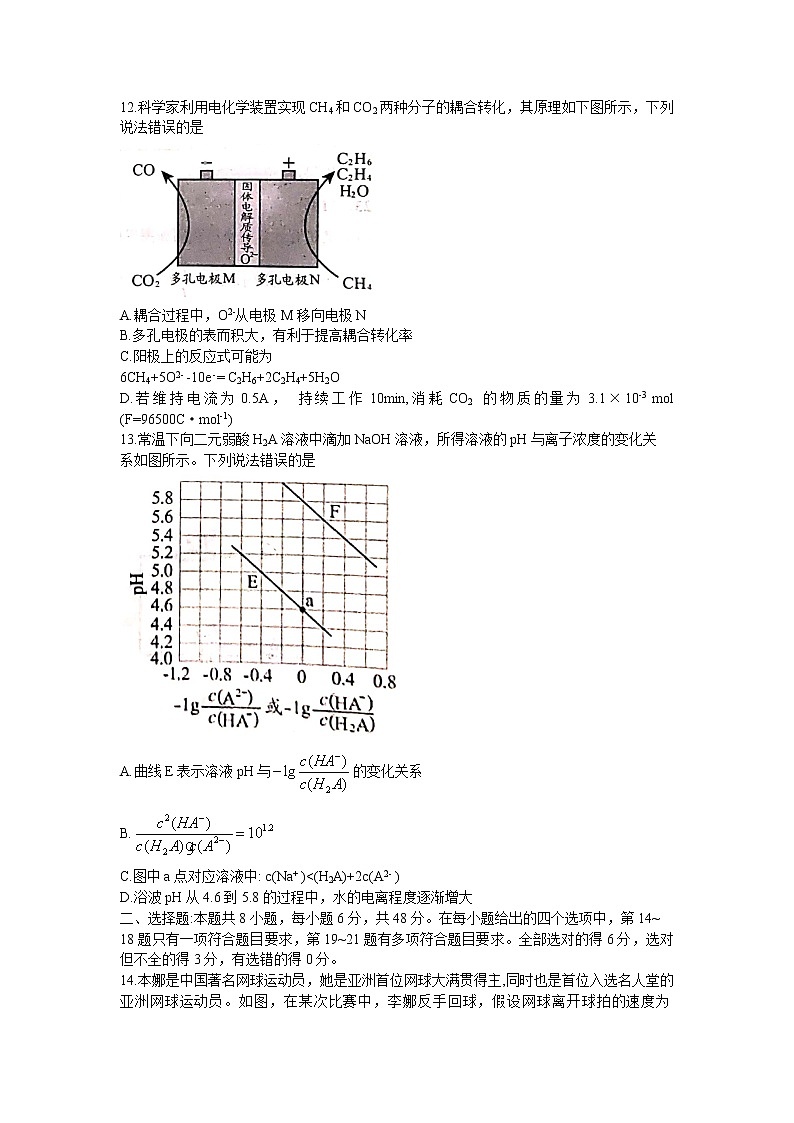 2022届贵州省毕节市高三下学期2月诊断性考试（二）理科综合试题03