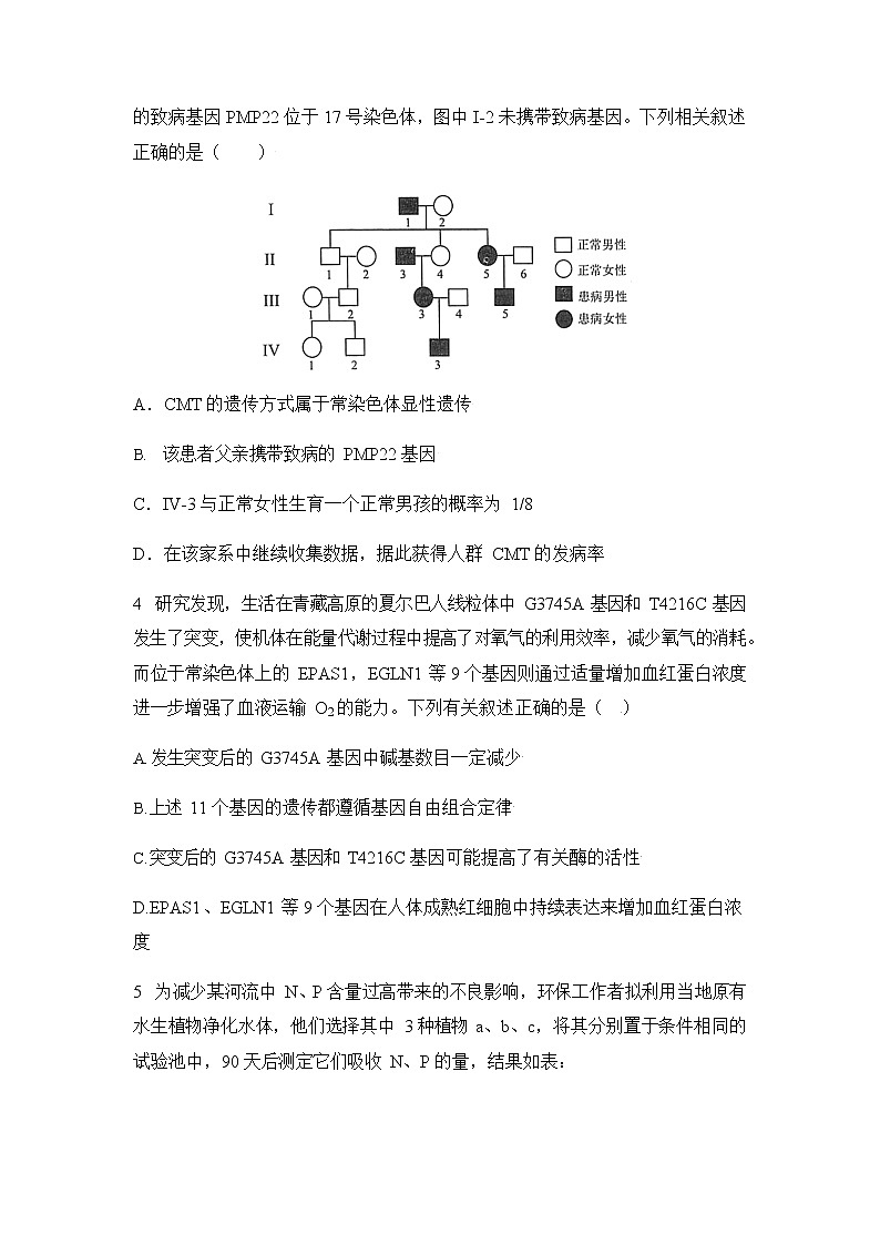 陕西省西安2022届高三第二次模拟考试理综及答案练习题02