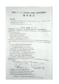 2022年3月陕西省安康市2022届高三第二次教学质量联考（二模）理科综合试题含答案