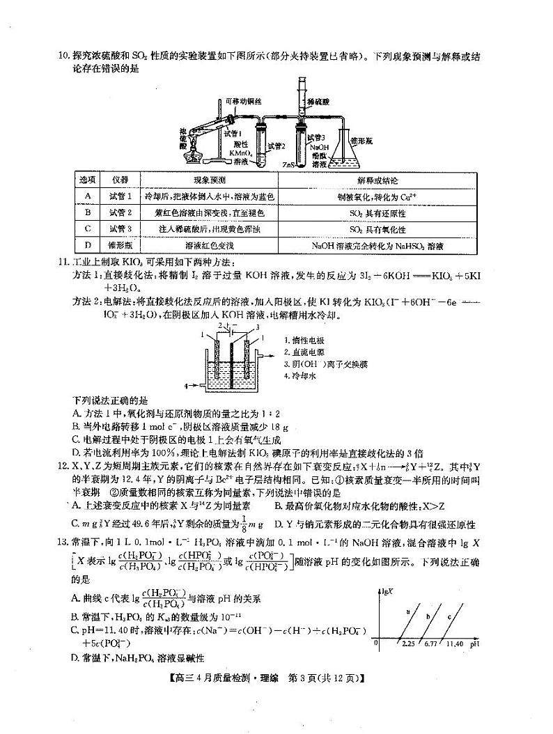 理科综合试卷0415第3页
