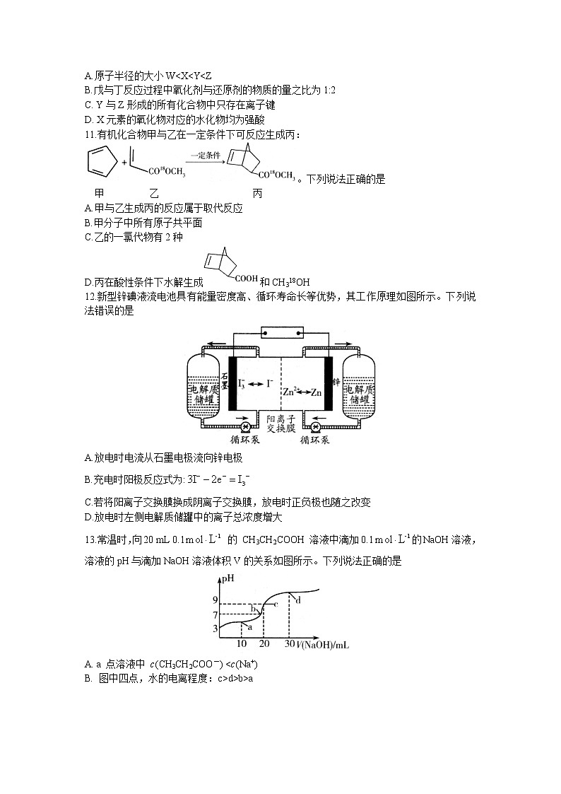 山东省潍坊市2019届高三下学期模拟考试理综试题（二模）第3页