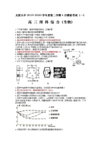 2020届山西省太原市第五中学高三下学期4月模拟考试（一）  理科综合 PDF版练习题