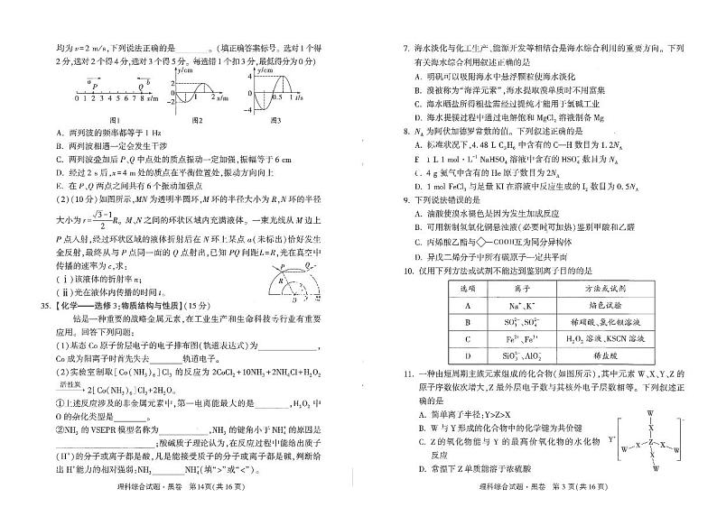 2022高考押题黑卷：理综（PDF电子版）03