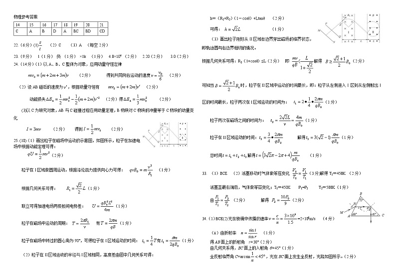 2019届黑龙江省大庆第一中学高三第三次模拟考试理科综合试题 PDF版01