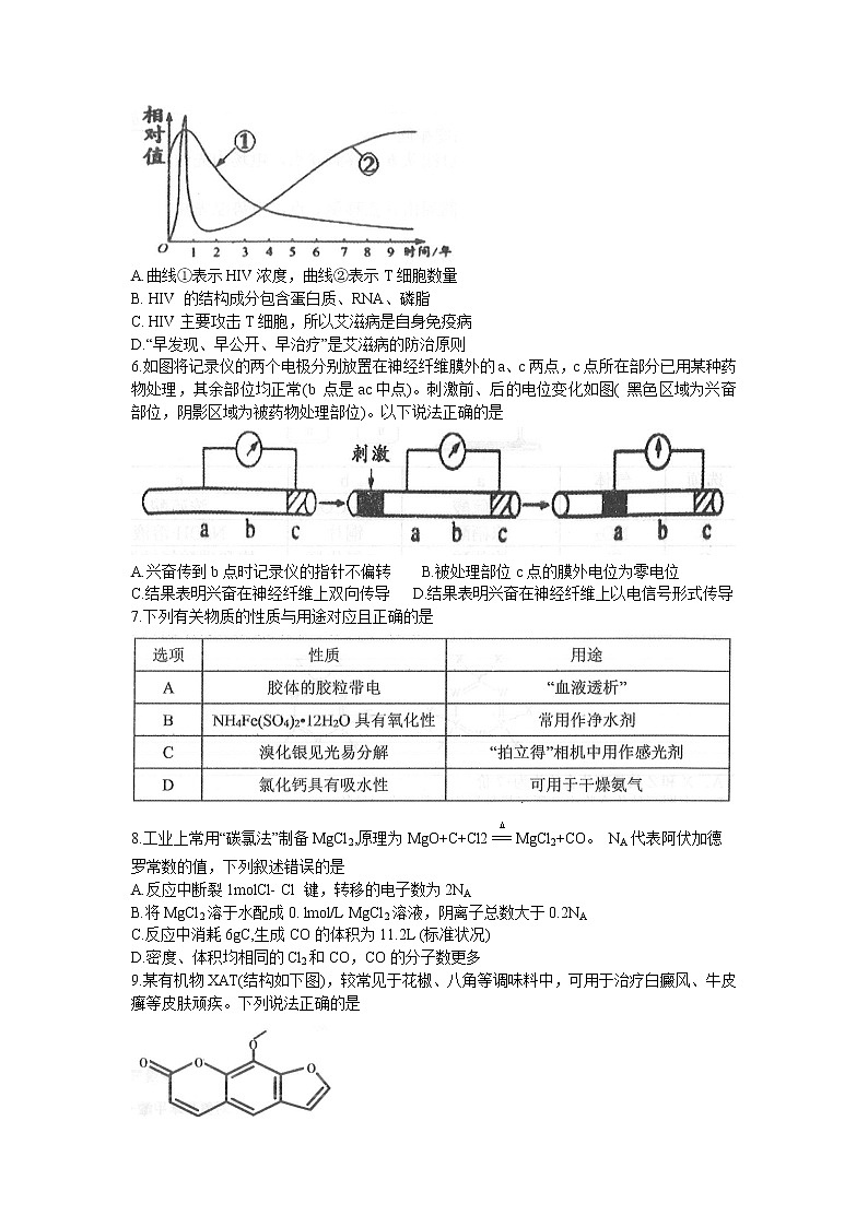 2022届黑龙江省哈尔滨市第三中学高三上学期第五次验收考试理科综合试题含答案第2页