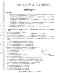 2019届河南省高三上学期会核心模拟卷（一）理科综合试卷（PDF版）