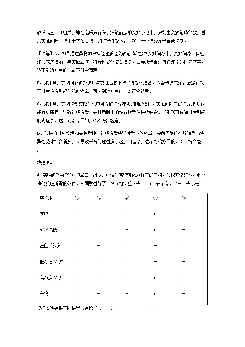 2022年普通高等学校招生全国统一考试理科综合试题（全国乙卷）解析版03