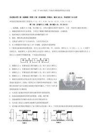 2019届江西省上高二中高三5月全真模拟理科综合试题 PDF版