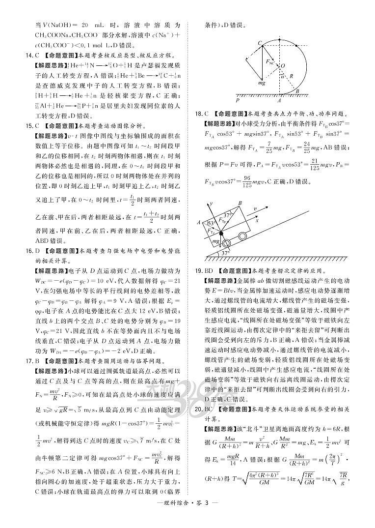 2021“超级全能生”高三全国卷地区5月联考试题（丙卷）（B）理科综合PDF版含解析03