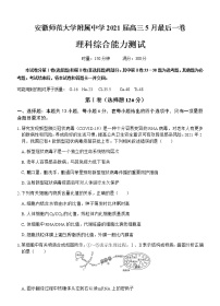 2021芜湖安师大附属高中高三下学期5月最后一卷理科综合试题含答案