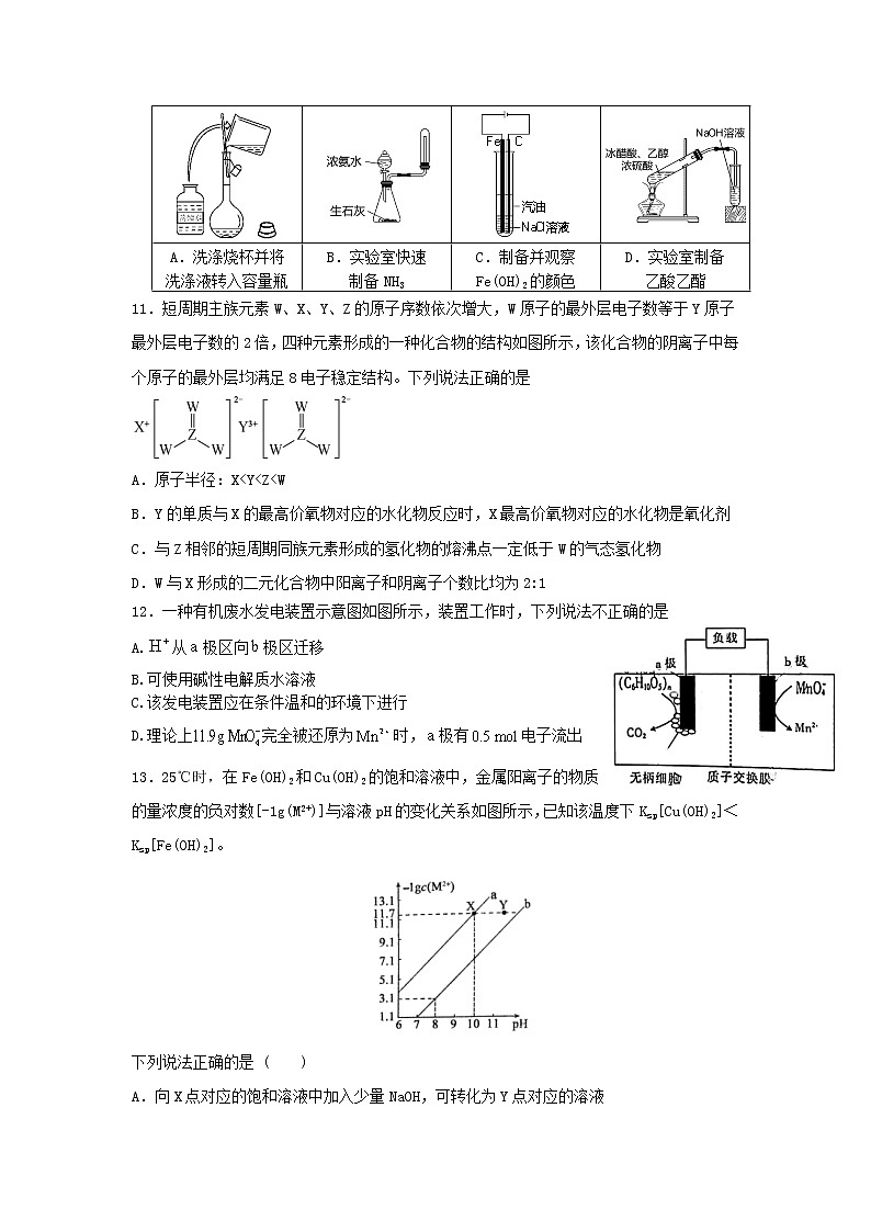 2021省大庆铁人中学高三下学期5月第三次模拟考试理科综合含答案02