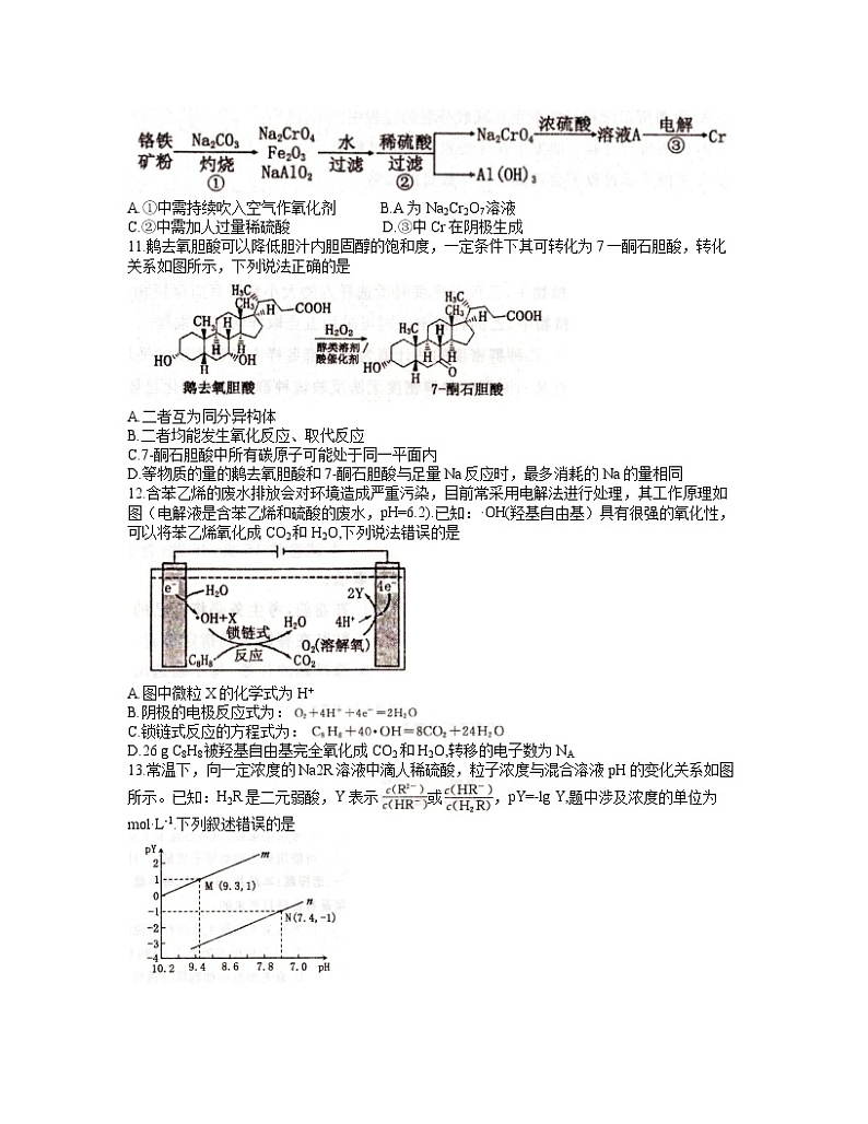 2021洛阳高三下学期5月第三次统一考试（三练）理综试题含答案第3页