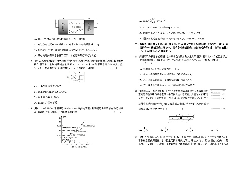2021六安舒城中学高三下学期5月仿真试卷（二）理科综合试题含答案第3页