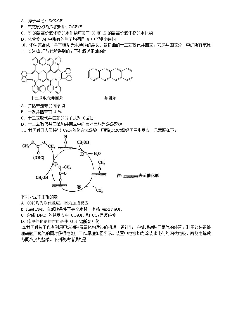 2022洛阳新安县一中高三下学期考前热身练（三）理综试题含答案第3页