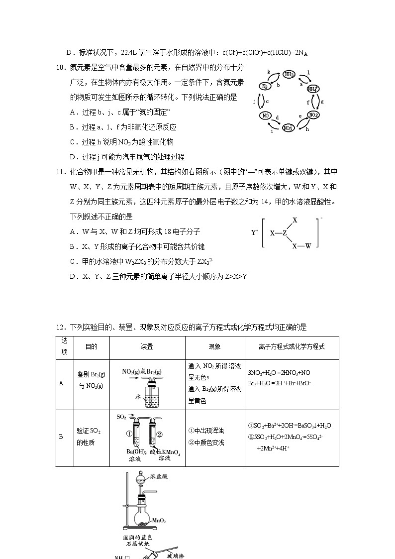 2021宁夏大学附中高三上学期第三次月考理综试卷含答案第3页