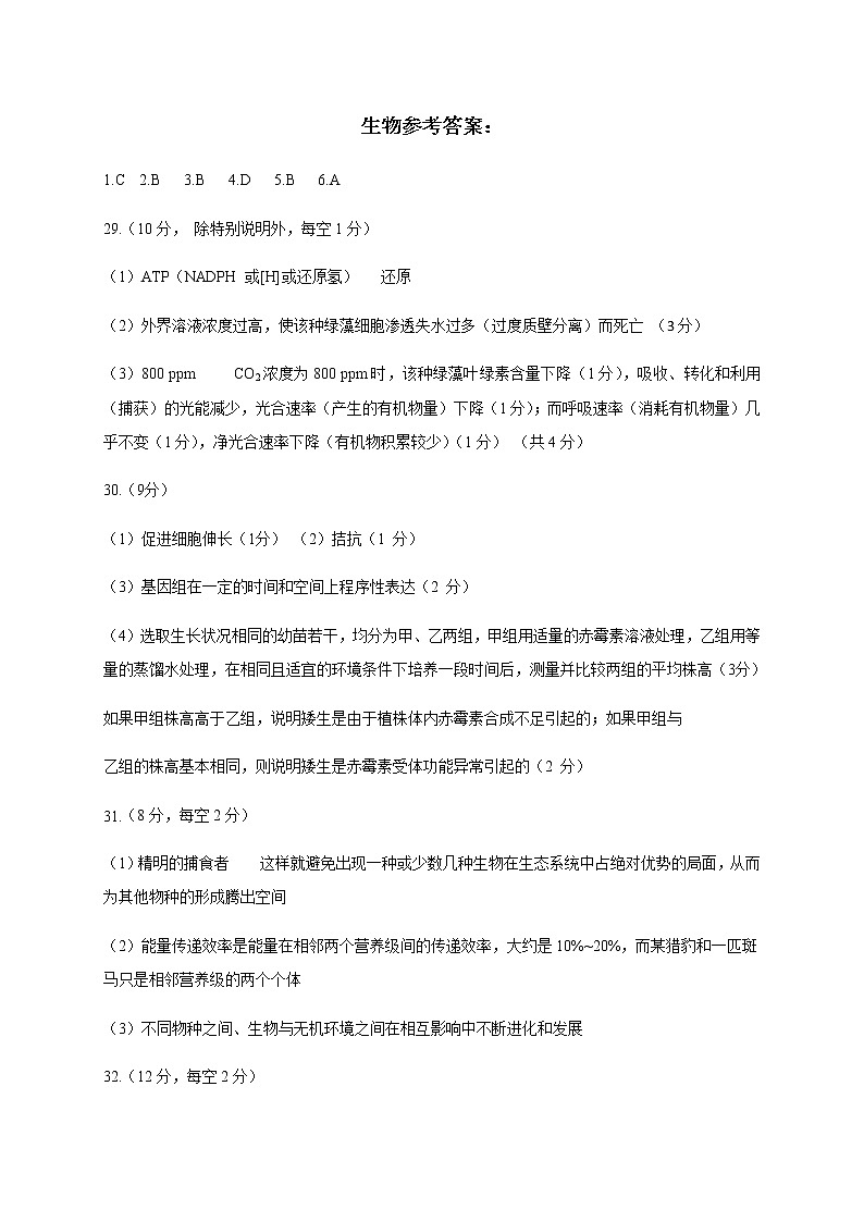 生物答案第1页