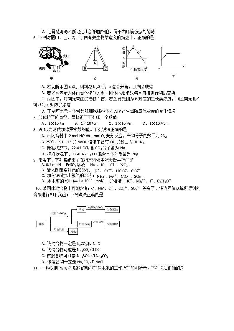 2020全国大联考高三4月联考理综试题含答案02