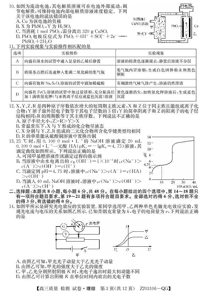 理科综合第3页