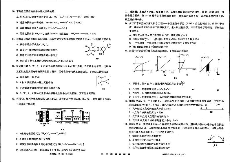 贵阳第一中学2023届高考适应性月考卷（一）理综试题第2页