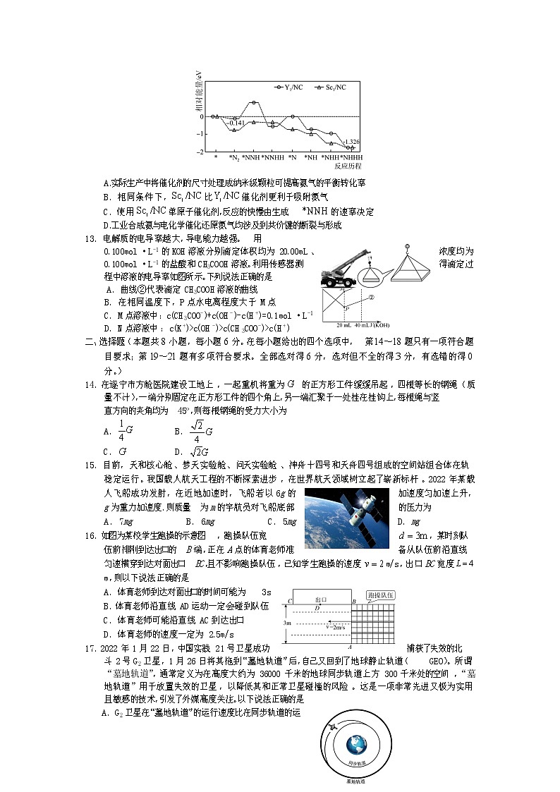 四川省遂宁市2022-2023学年高三上学期零诊考试+理综+Word版含答案第3页