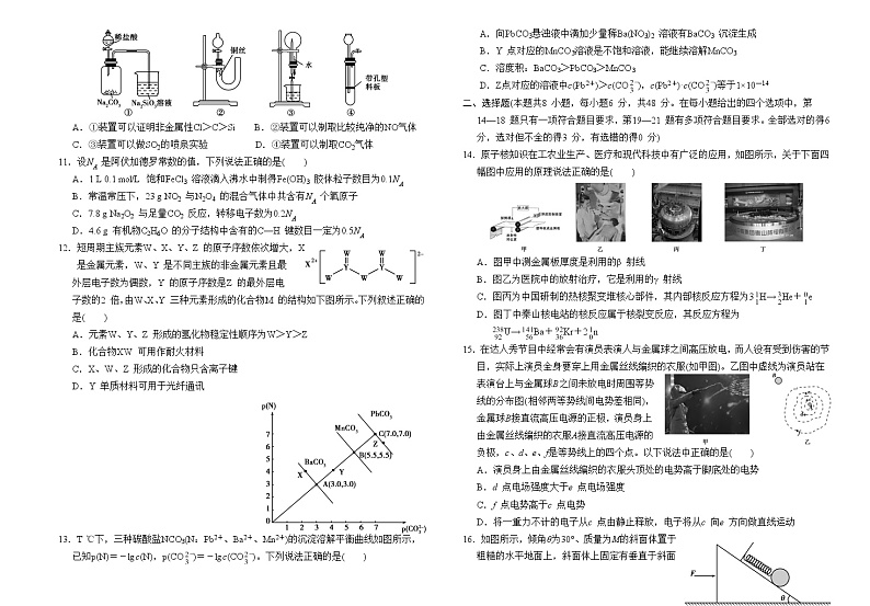 (8开一线名卷)2020年高考全国卷理科综合模拟试卷、答题卡(3)(免排版、可编辑)第2页