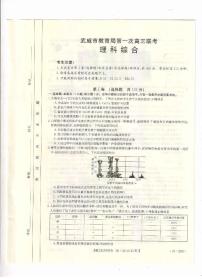 2023届甘肃省武威市高三下学期高考模拟（第一次联考）理综试卷及答案