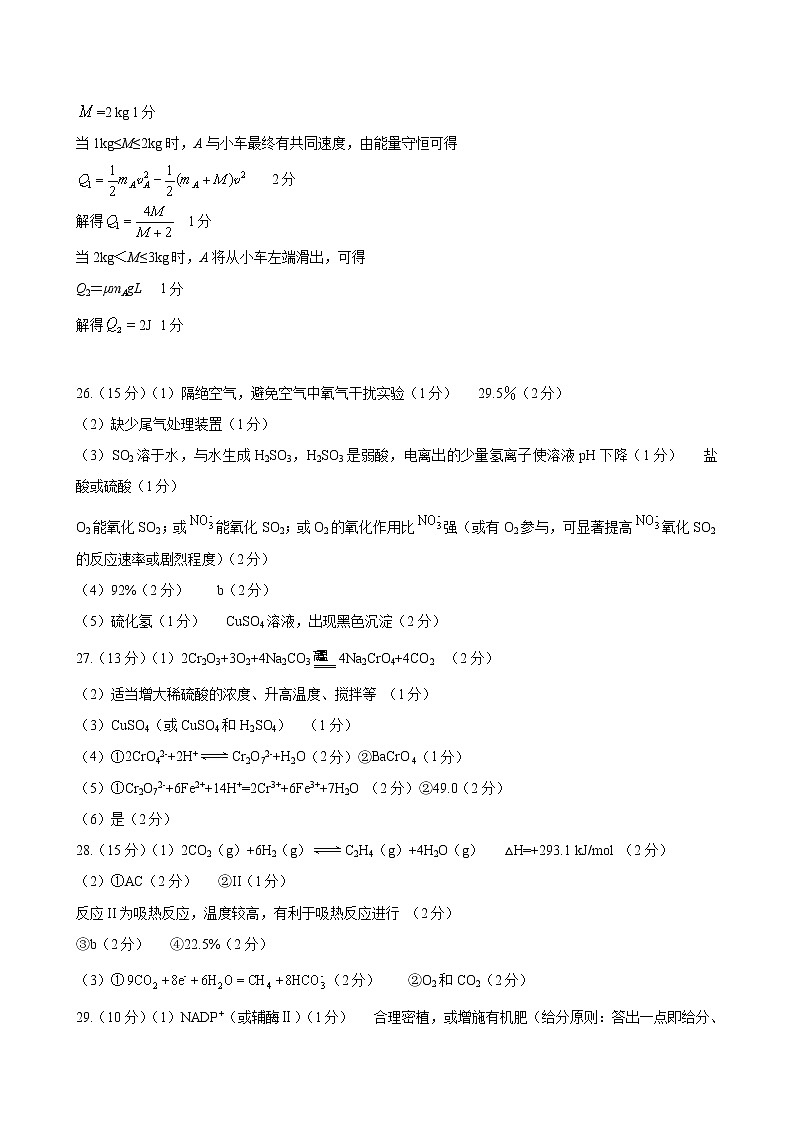 2022届河南省六市高三第一次联合调研检测（三模）理科综合试题 PDF版03