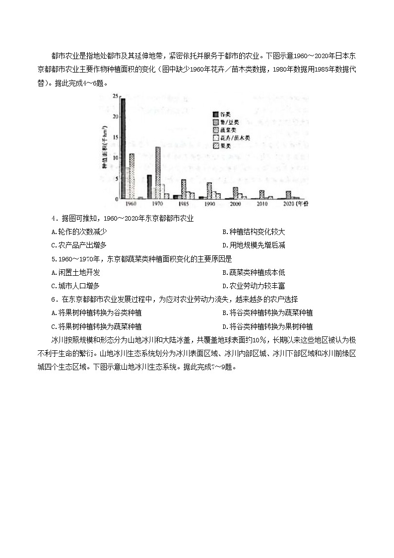 安徽省2022-2023学年高三理综下学期3月质量检测试题（Word版附答案）02