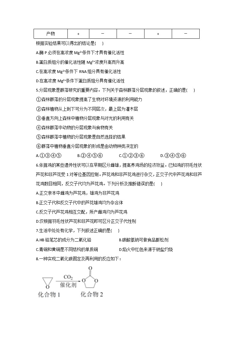 2022年普通高等学校招生全国统一考试理综试卷全国乙卷含解析02