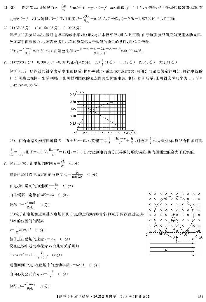 2023届江西省赣州市高三4月联考理科综合试卷 PDF版03