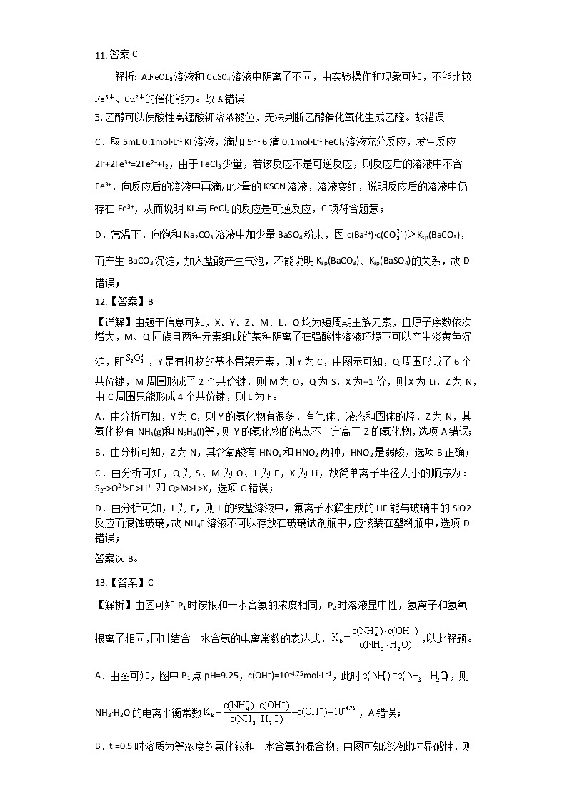 2022-2023学年陕西省铜川市高三下学期第二次模拟考试 理综 PDF版02