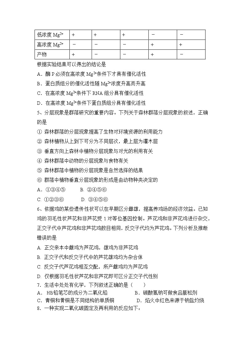 2022年全国乙卷理综高考真题02