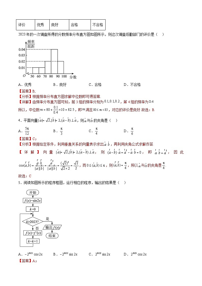 2023年高考押题预测卷02（乙卷理科）（全解全析）02