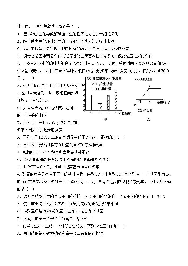 四川省遂宁中学校2022-2023学年高三上学期10月月考  理综试题  Word版含答案第2页