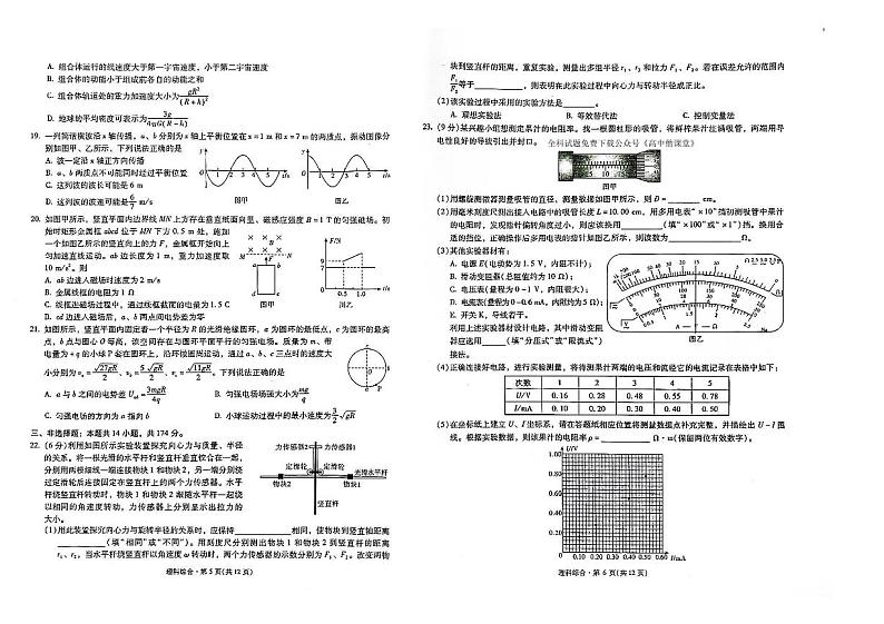 云南省昆明市2022-2023学年第一中学高三第六次考前基础强化理综试题  PDF版无答案第3页