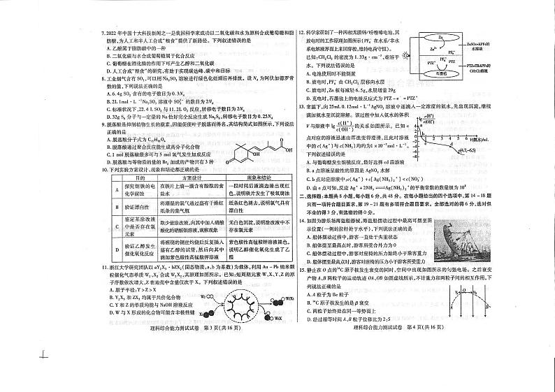 2023届内蒙古包头市高三第二次模拟考试理综02