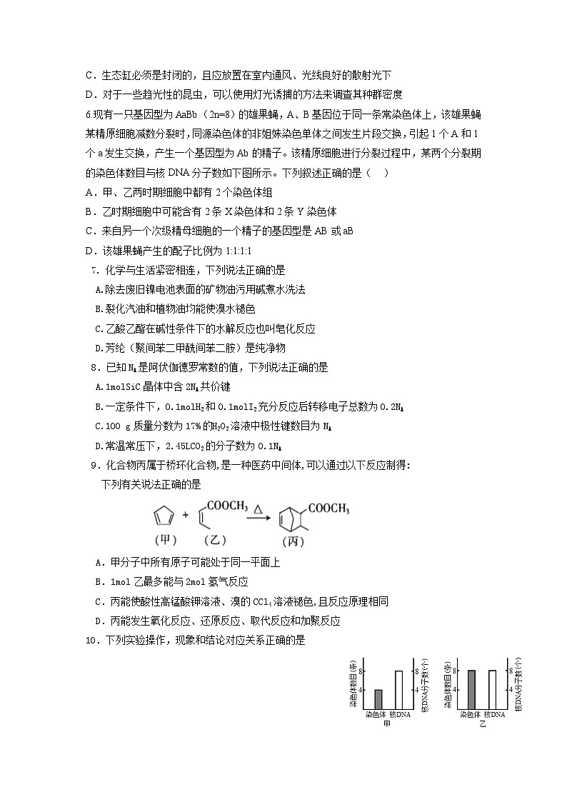 2023届四川省成都市石室中学高三下学期高考最后冲刺卷（一）理综（word版）02